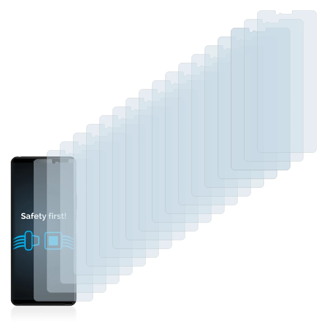 Image of the device Sony Xperia 10 II with a wide variety of screen protectors.