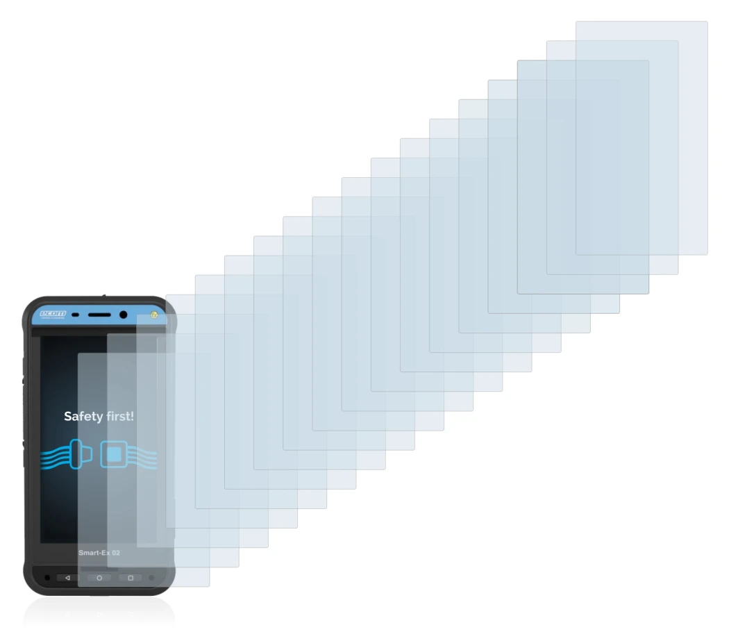 Image of the device Ecom Smart-Ex 02 DZ1 with a wide variety of screen protectors.