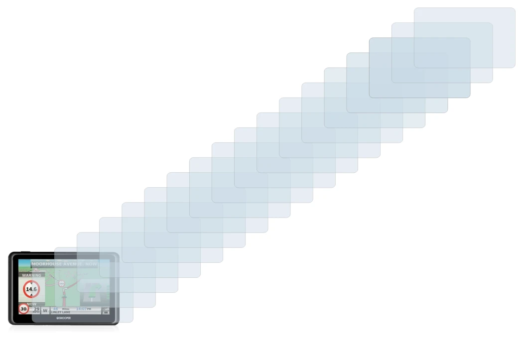 Image of the device Snooper Truckmate S6900 with a wide variety of screen protectors.