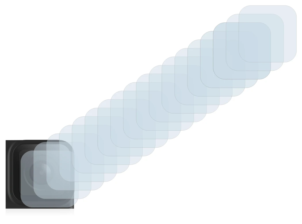 Image of the device GoPro Hero 9 Black (Lens) with a wide variety of screen protectors.