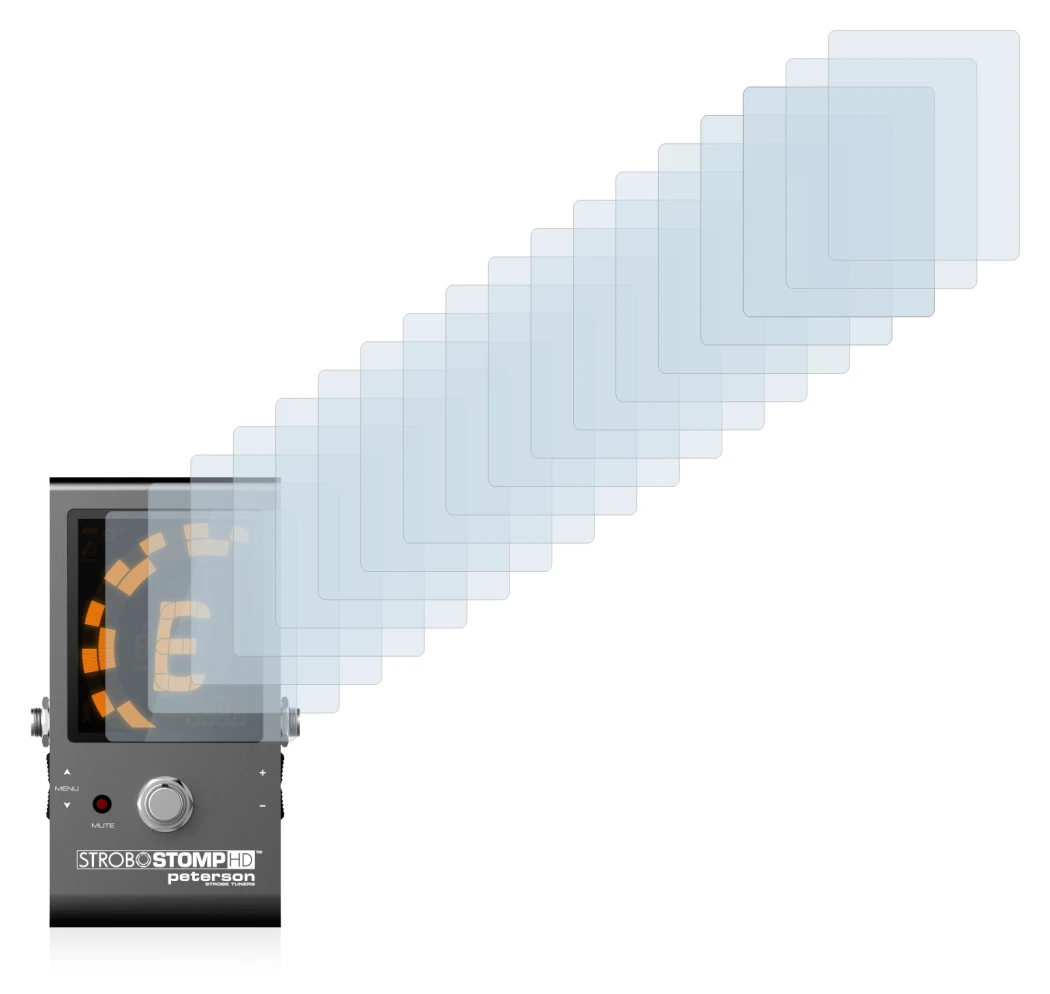 Image of the device Peterson Strobostomp HD with a wide variety of screen protectors.