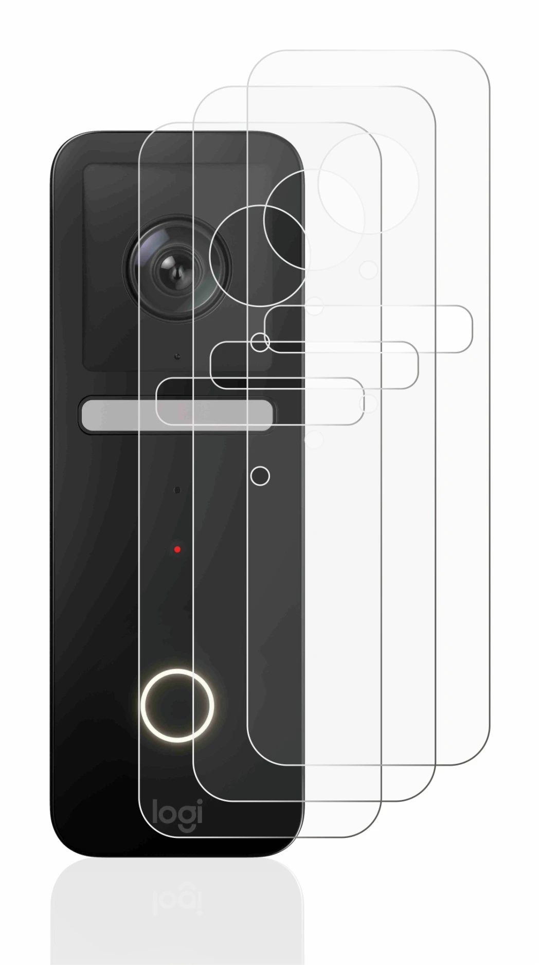 Image of the device Logitech Circle View Doorbell with a wide variety of screen protectors.
