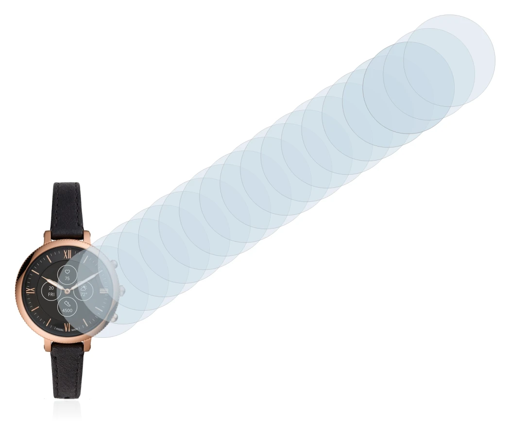 Image of the device Fossil Monroe Hybrid HR with a wide variety of screen protectors.