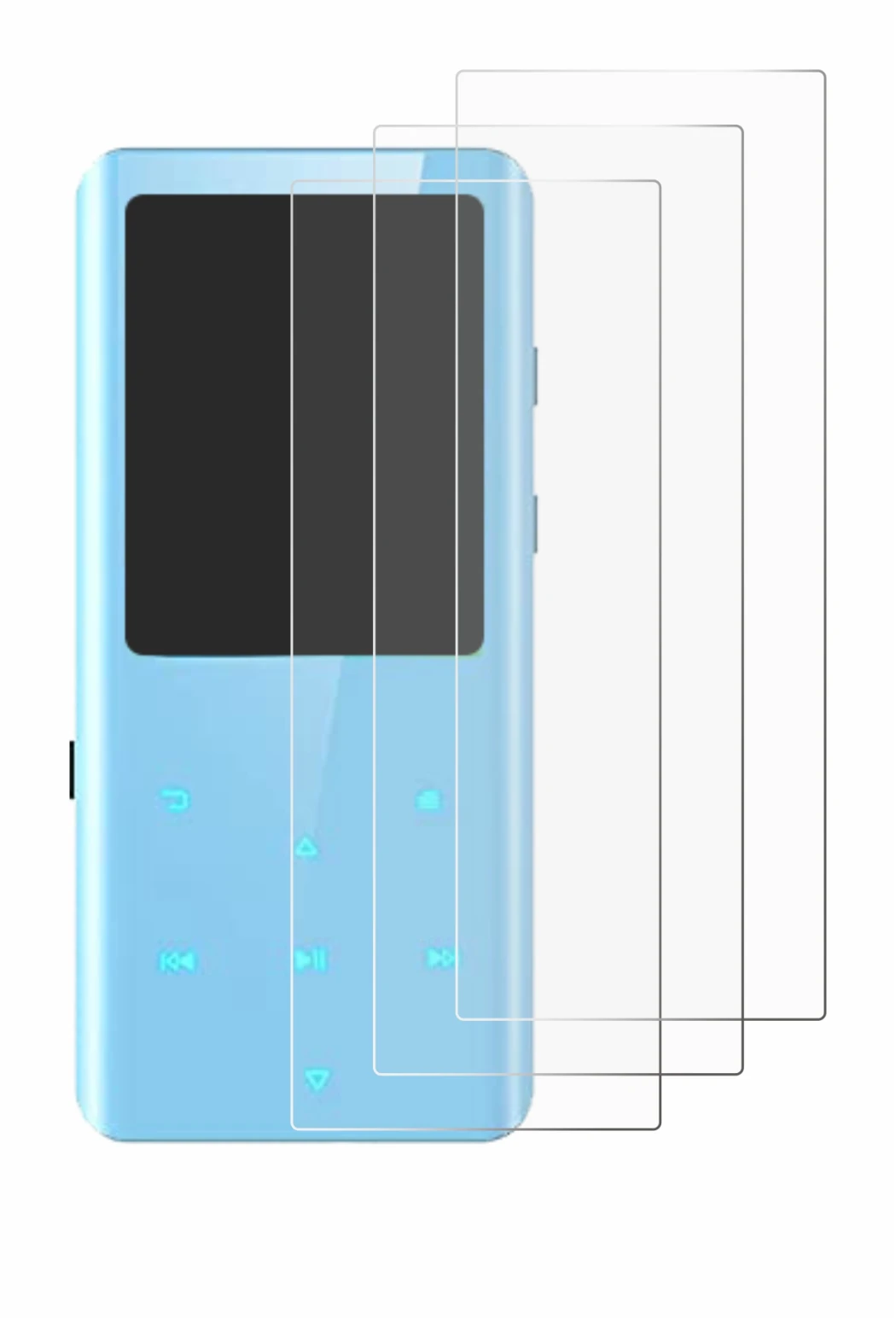 Image of the device AGPtek A19X with a wide variety of screen protectors.