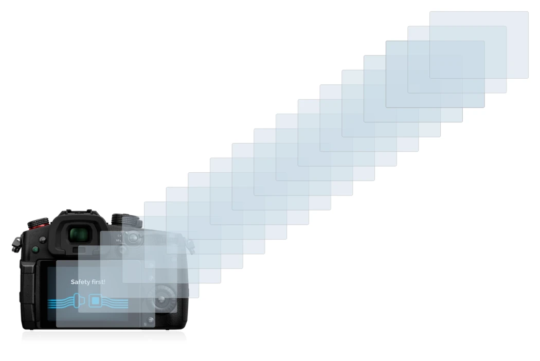 Image of the device Panasonic Lumix DC-GH5 II with a wide variety of screen protectors.