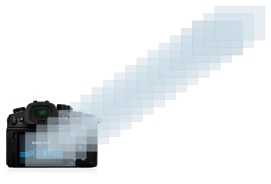 Image of the device Panasonic Lumix DC-GH6 with a wide variety of screen protectors.
