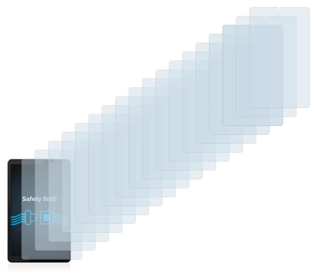 Image of the device Lenovo Tab M8 (3th Gen.) with a wide variety of screen protectors.