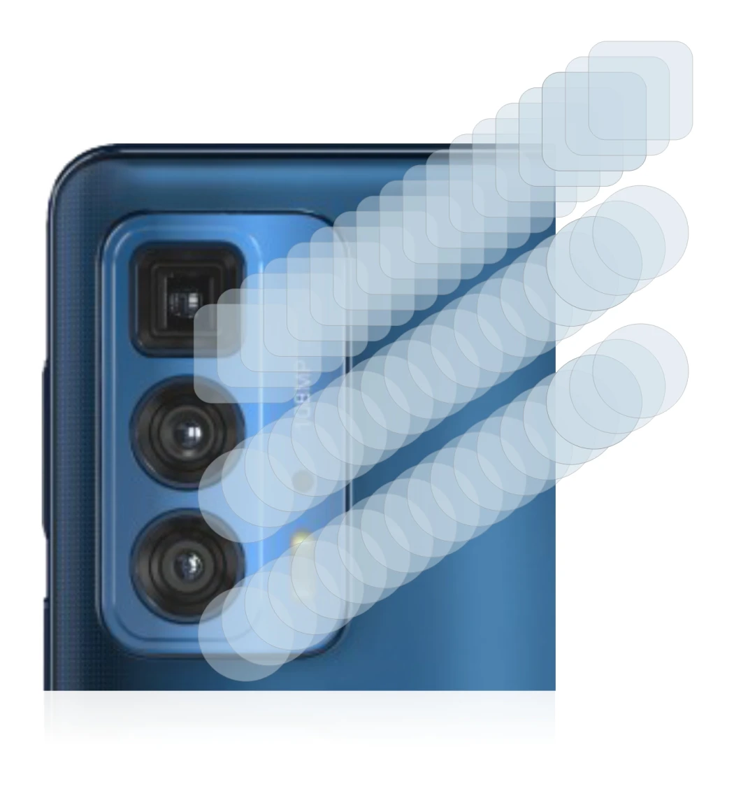 Image of the device Motorola Edge 20 Pro (ONLY Camera Lens) with a wide variety of screen protectors.