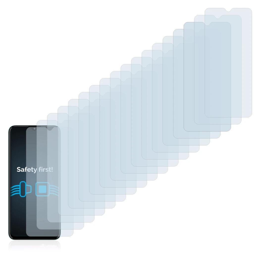 Image of the device Motorola Moto E20 with a wide variety of screen protectors.