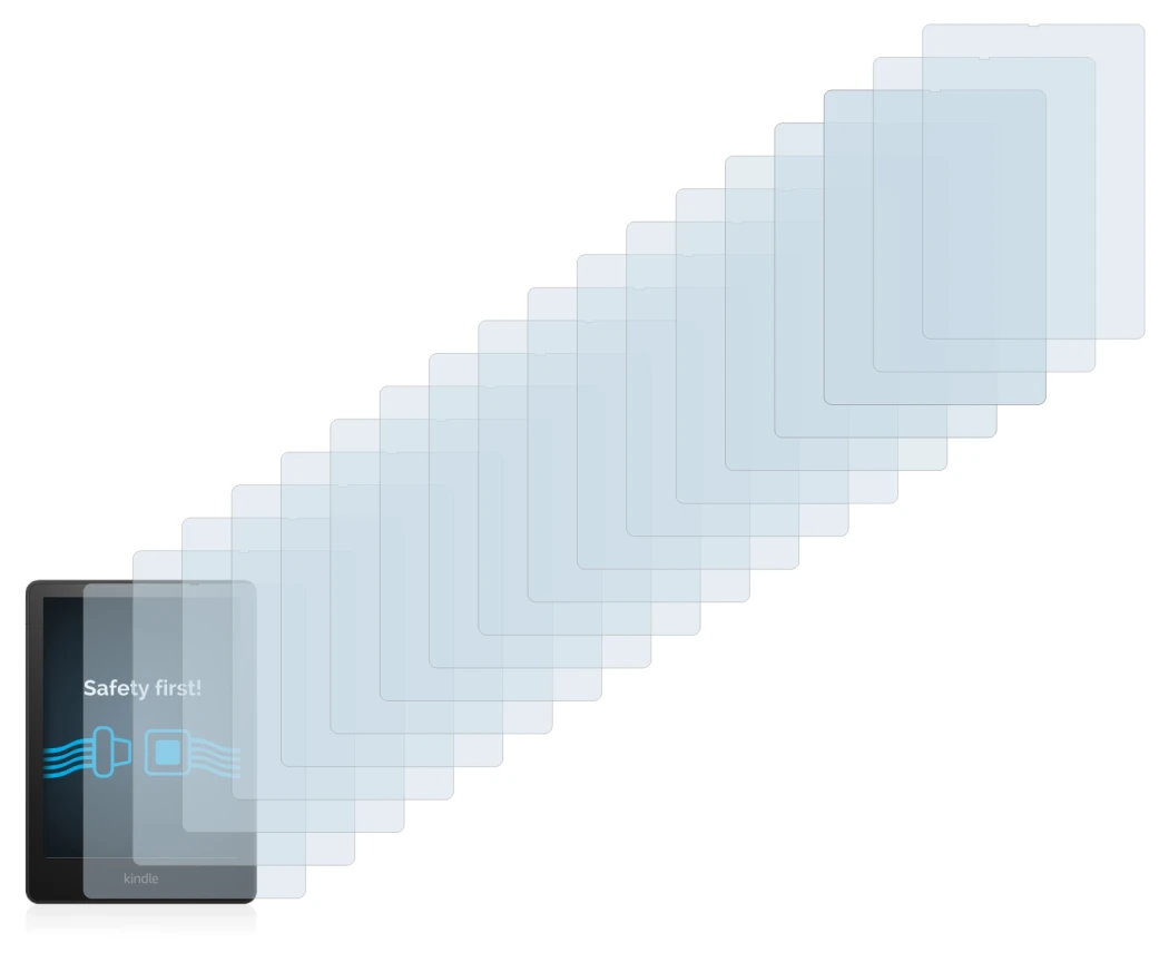 Image of the device Amazon Kindle Paperwhite 2021 Signature Edition with a wide variety of screen protectors.