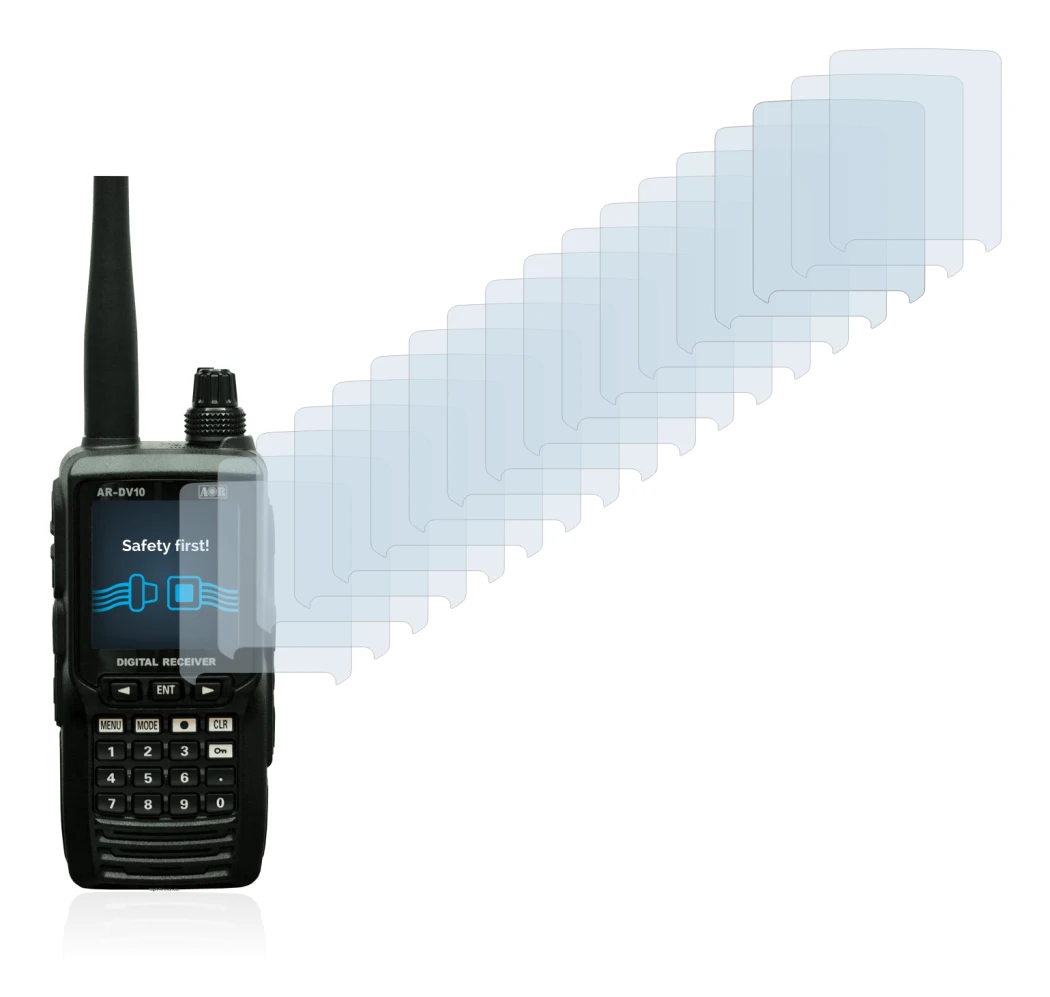 Image of the device Aor AR-DV10 with a wide variety of screen protectors.
