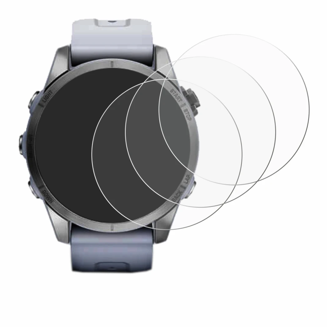 Image of the device Garmin Fenix 7S (42 mm) with a wide variety of screen protectors.