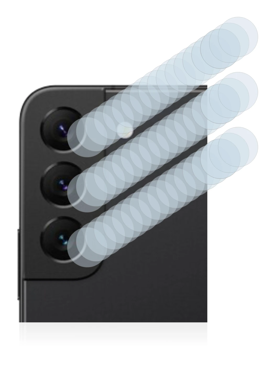 Image of the device Samsung Galaxy S22 5G (ONLY Camera Lens) with a wide variety of screen protectors.