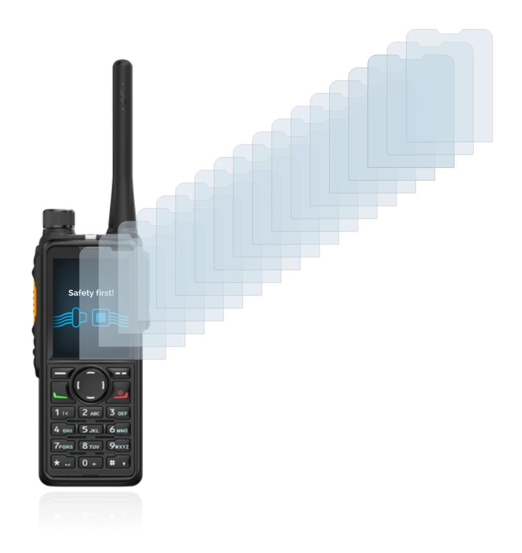 Image of the device Hytera HP785 with a wide variety of screen protectors.