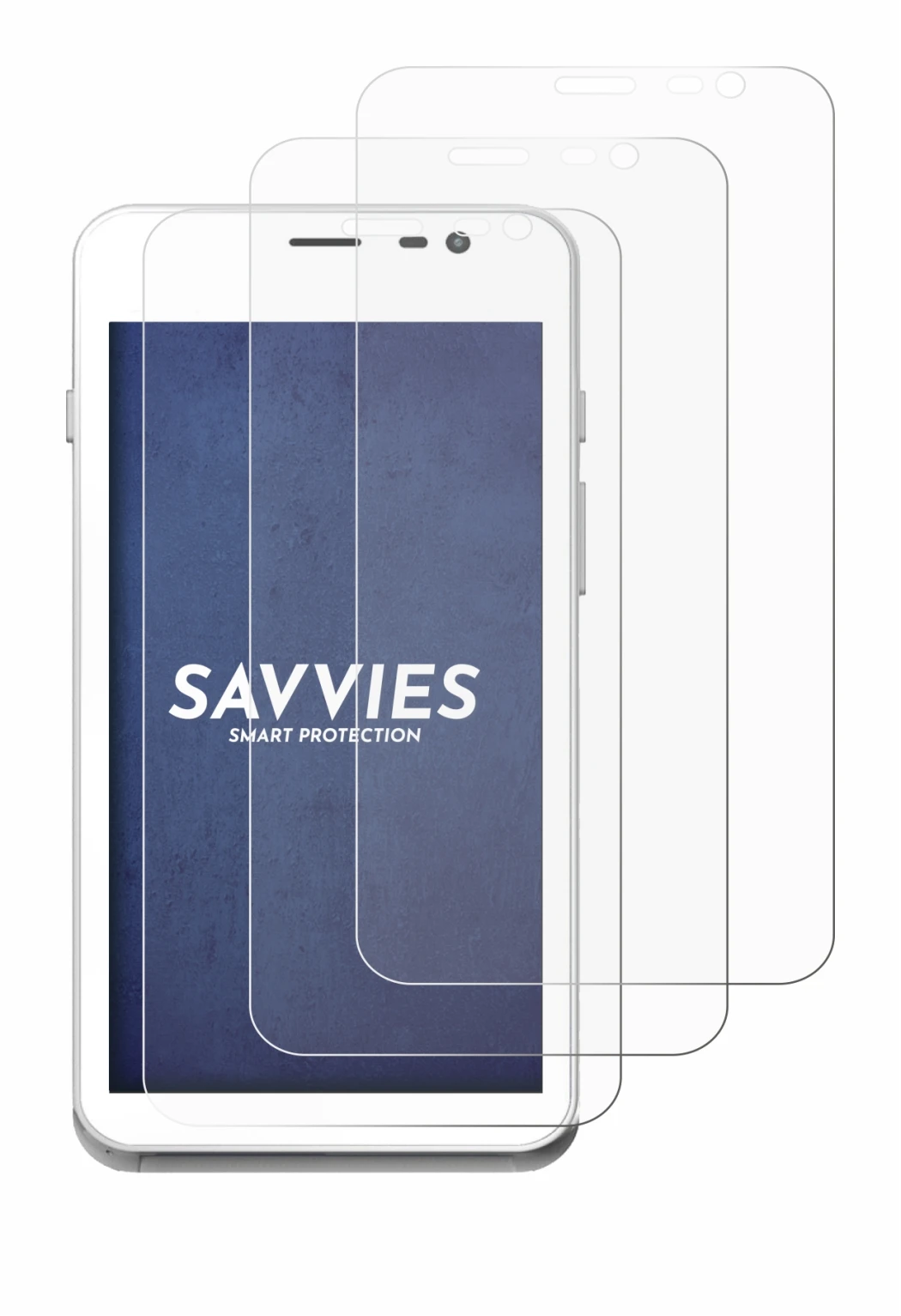 Image of the device Pax A77 with a wide variety of screen protectors.