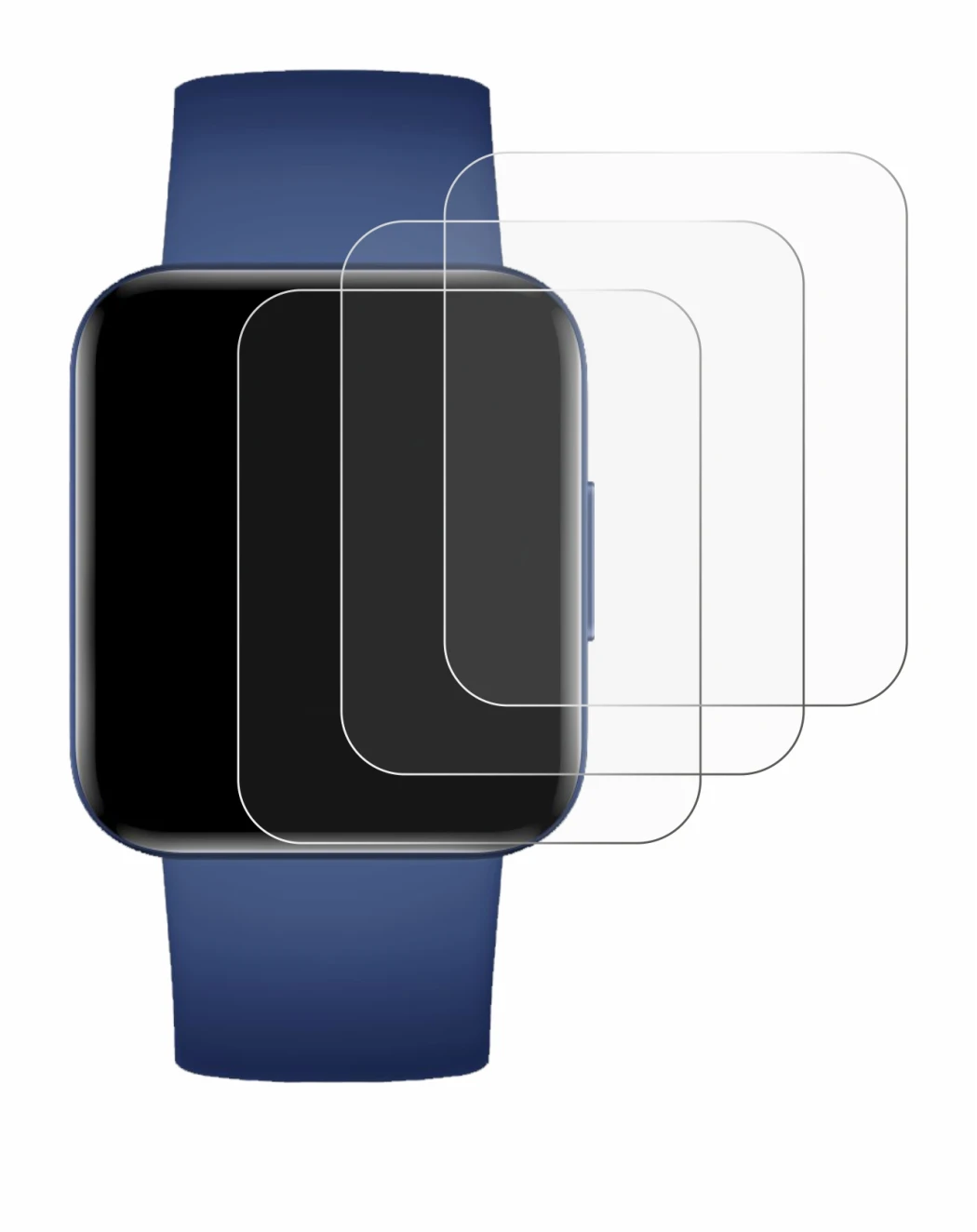 Image of the device Xiaomi Poco Watch with a wide variety of screen protectors.
