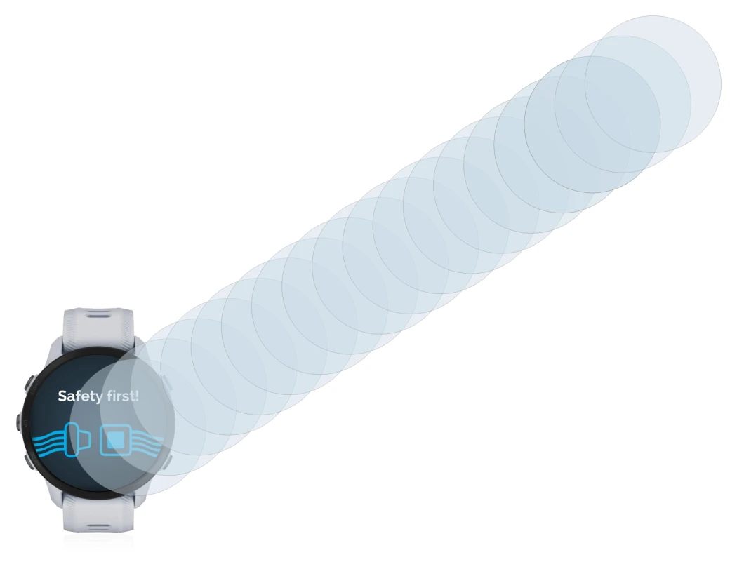 Image of the device Garmin Forerunner 955 with a wide variety of screen protectors.