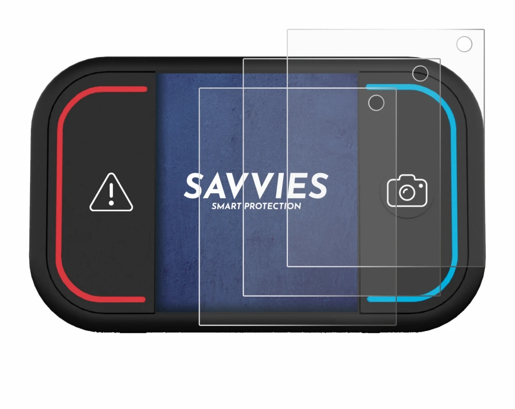 Image of the device Saphe Drive Mini with a wide variety of screen protectors.