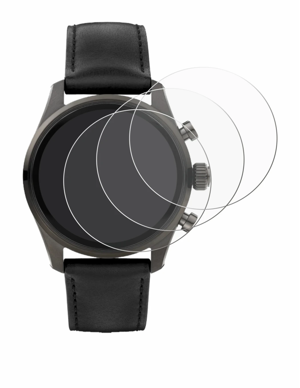 Image of the device Montblanc Summit 3 with a wide variety of screen protectors.