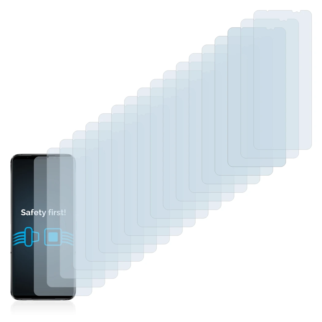 Image of the device ASUS ROG Phone 6 Pro with a wide variety of screen protectors.