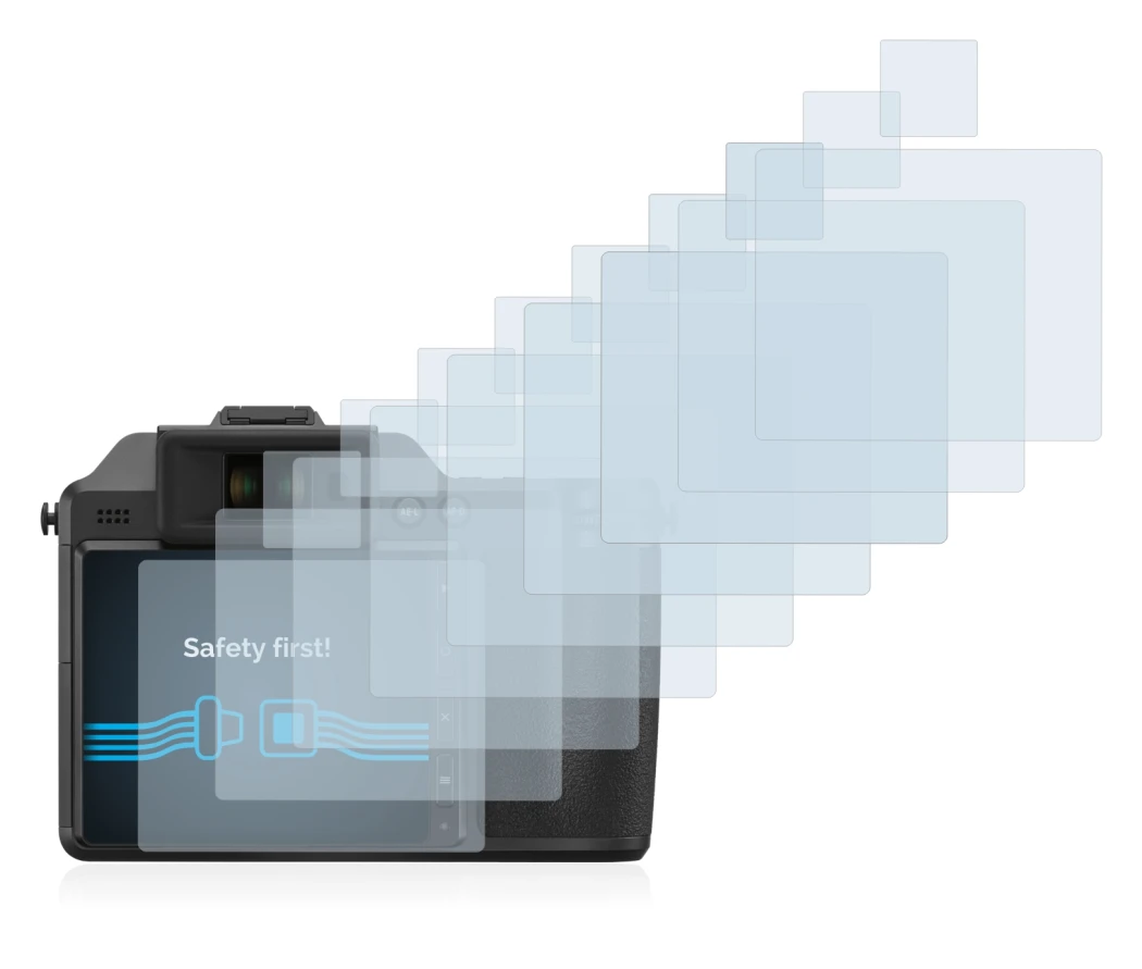 Image of the device Hasselblad X2D 100C with a wide variety of screen protectors.