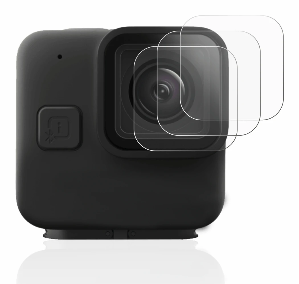 Image of the device GoPro Hero 11 mini Lens (housing) with a wide variety of screen protectors.