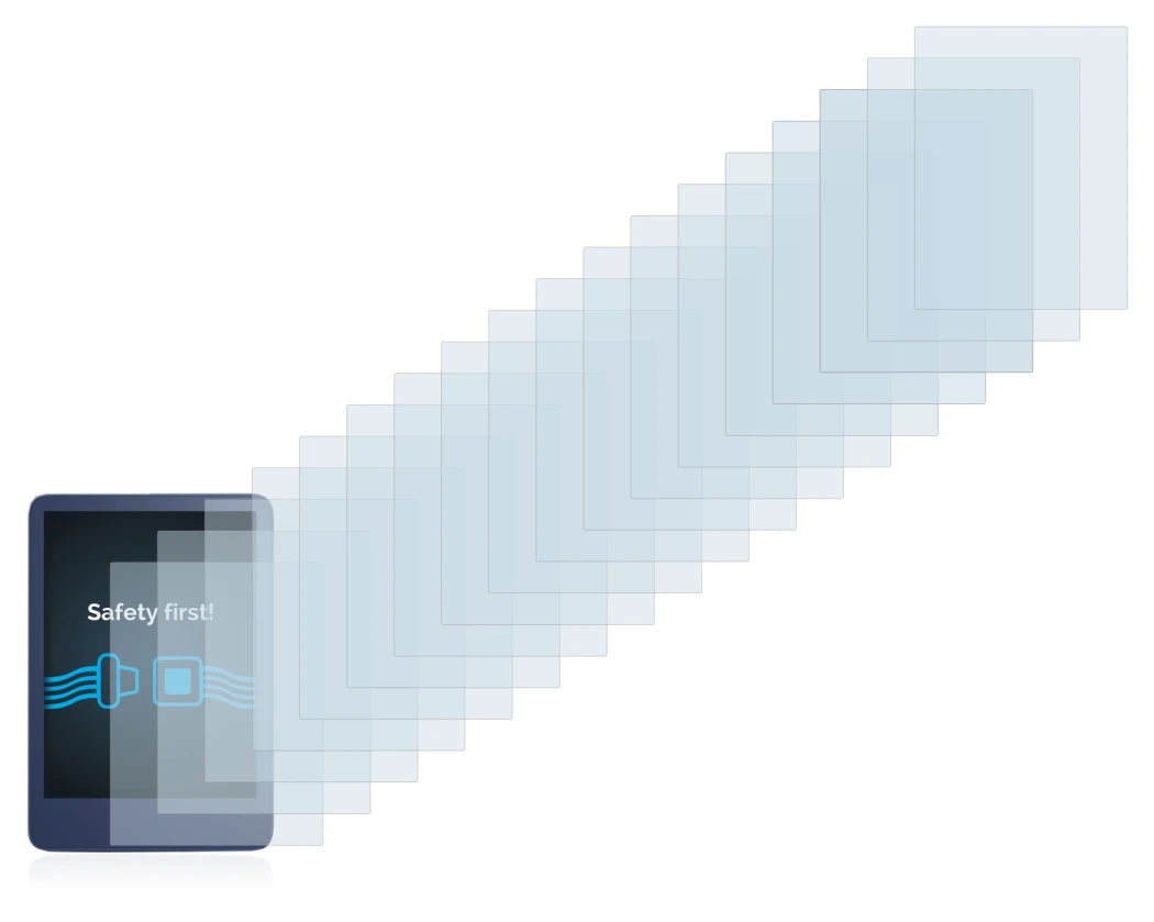 Image of the device Amazon Kindle Reader 2022 with a wide variety of screen protectors.