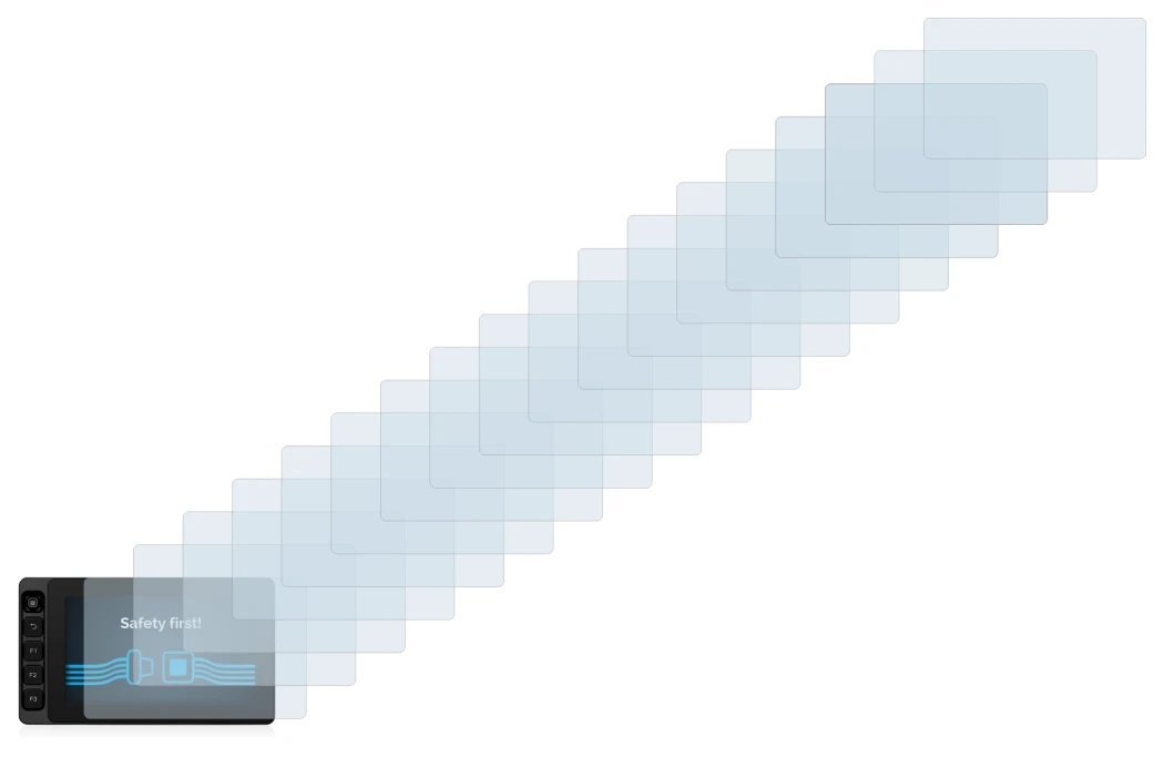 Image of the device SmallHD Ultra 5 with a wide variety of screen protectors.