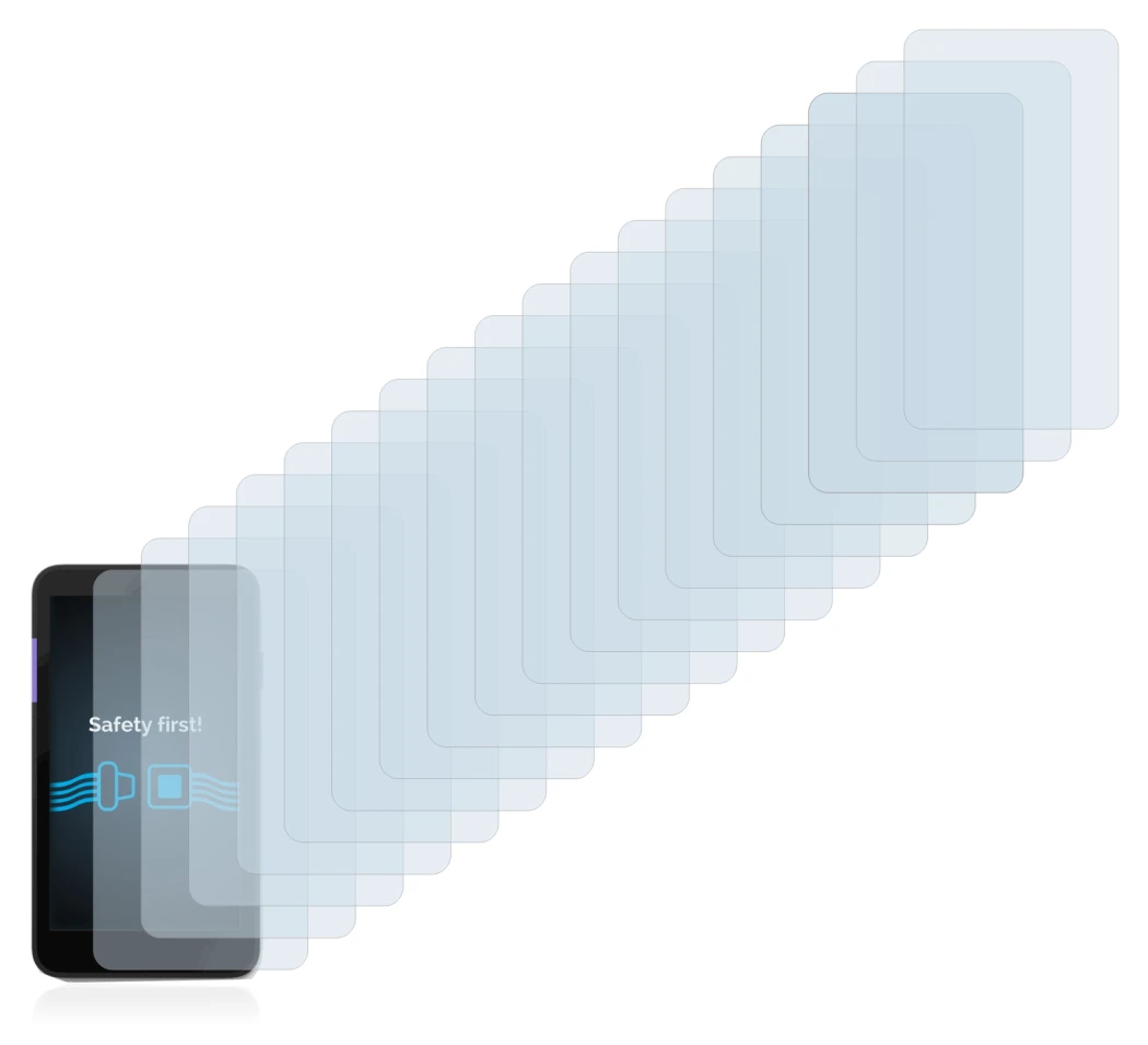 Image of the device Zettle Terminal (by Paypal) with a wide variety of screen protectors.