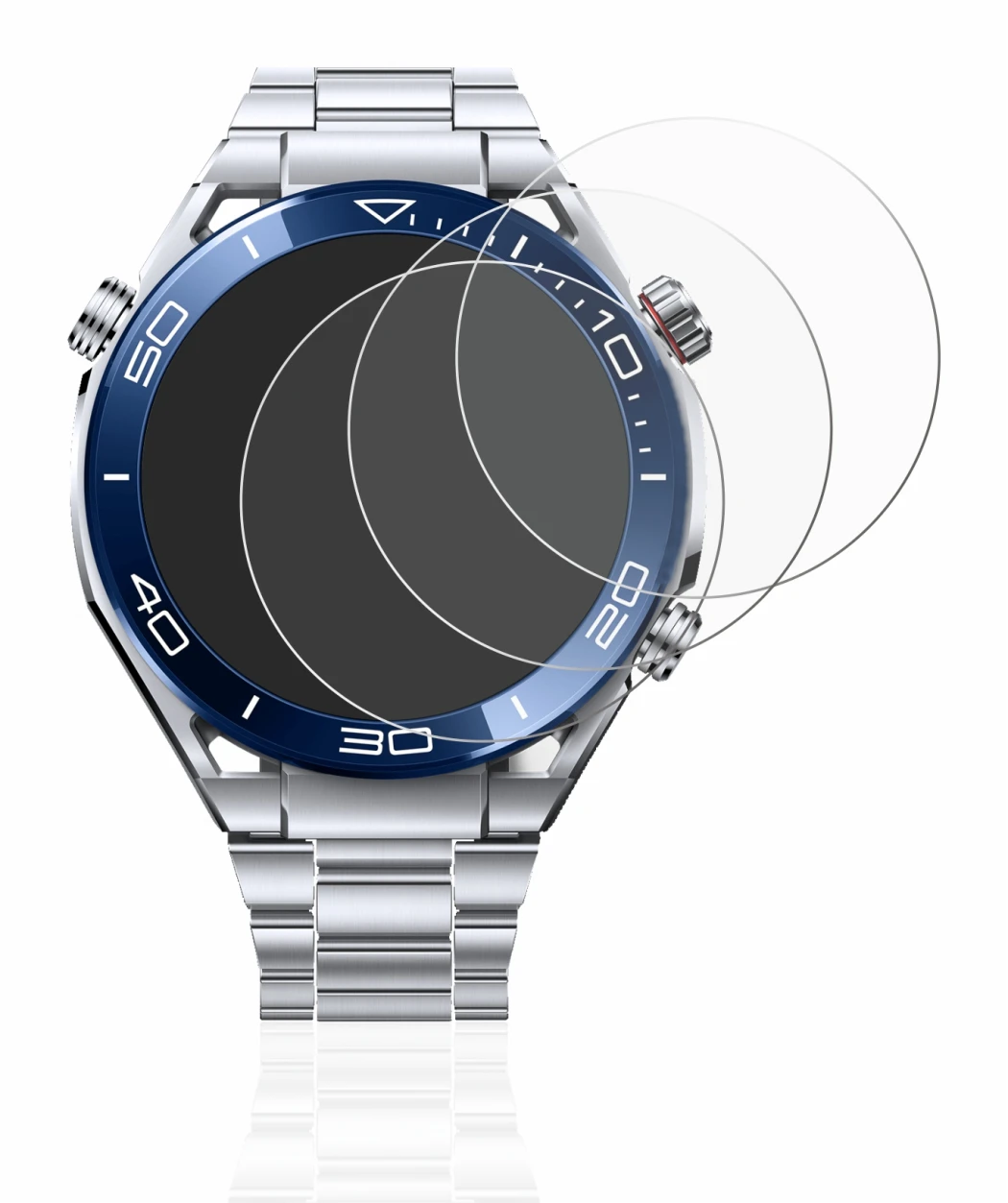 Image of the device Huawei Watch Ultimate (48.5 mm) with a wide variety of screen protectors.