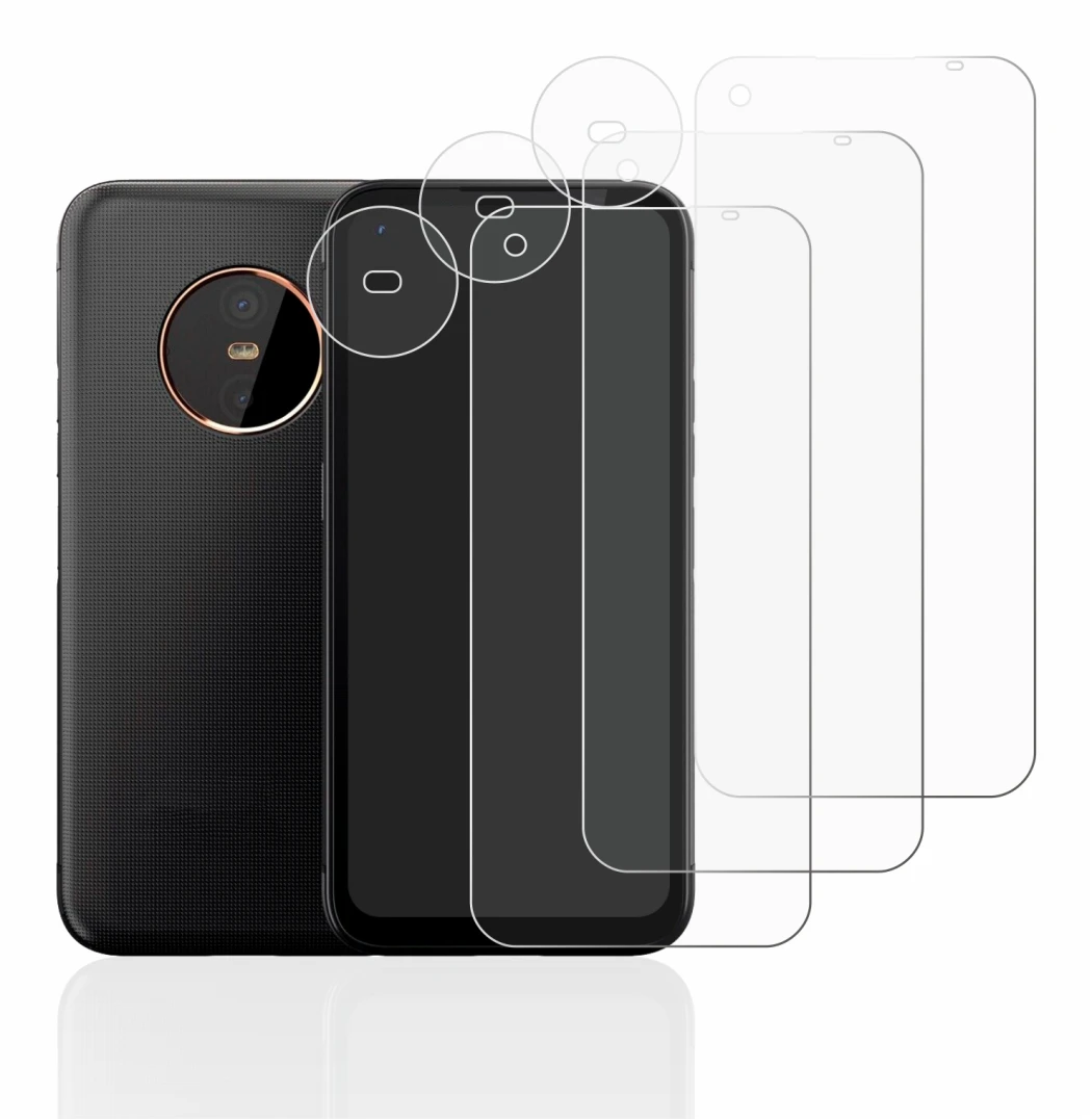Image of the device Gigaset GX6 (Front+Camera) with a wide variety of screen protectors.