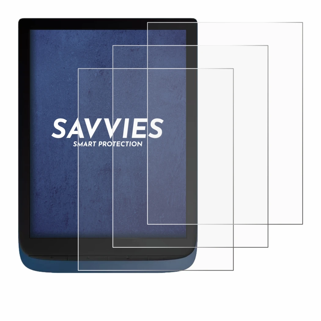 Image of the device Vivlio InkPad 3 with a wide variety of screen protectors.