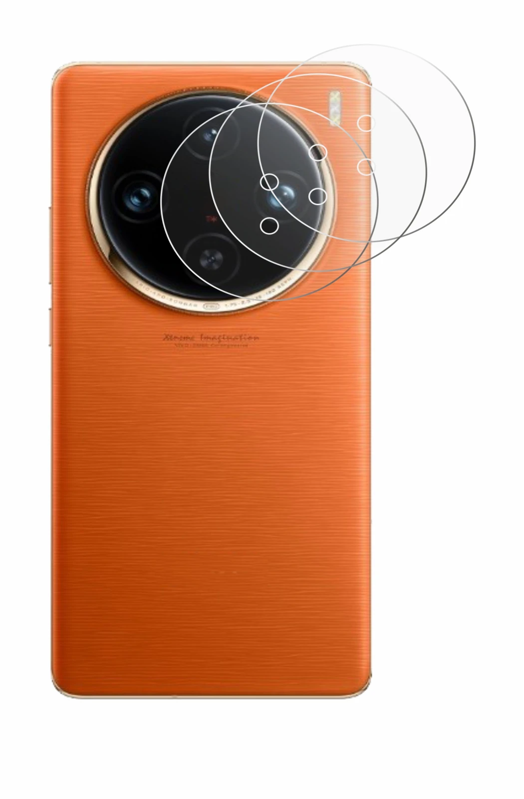 Image of the device Vivo X100 Pro (ONLY Camera Lens) with a wide variety of screen protectors.