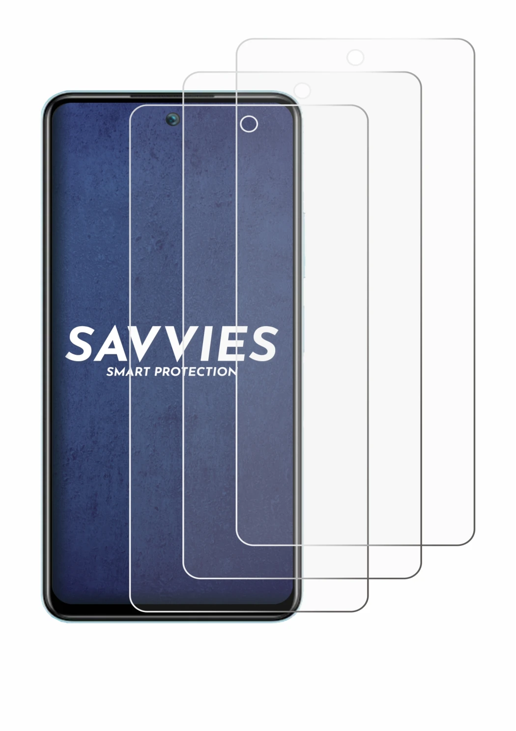 Image of the device Itel S24 with a wide variety of screen protectors.