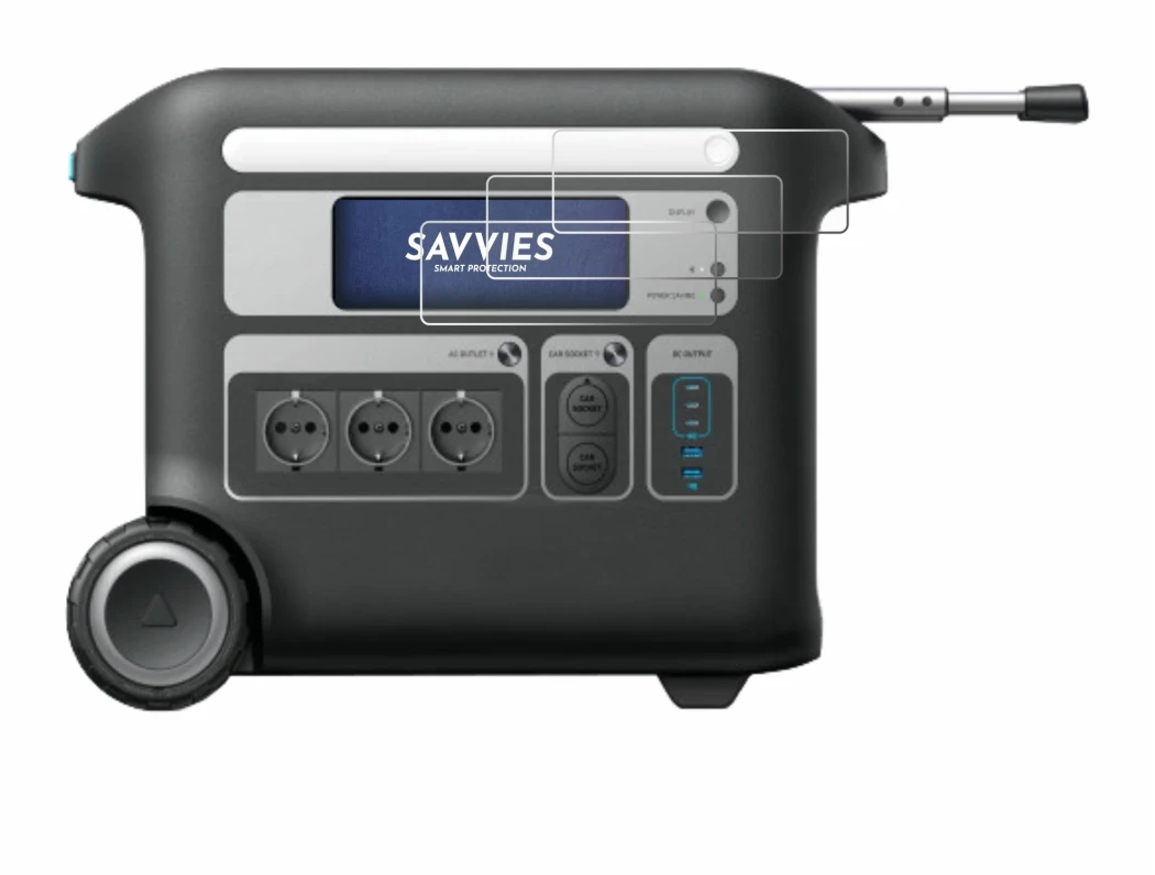 Image of the device Anker SOLIX F2000 with a wide variety of screen protectors.