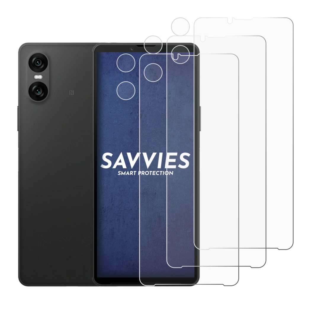 Image of the device Sony Xperia 10 VI (Front+Camera) with a wide variety of screen protectors.