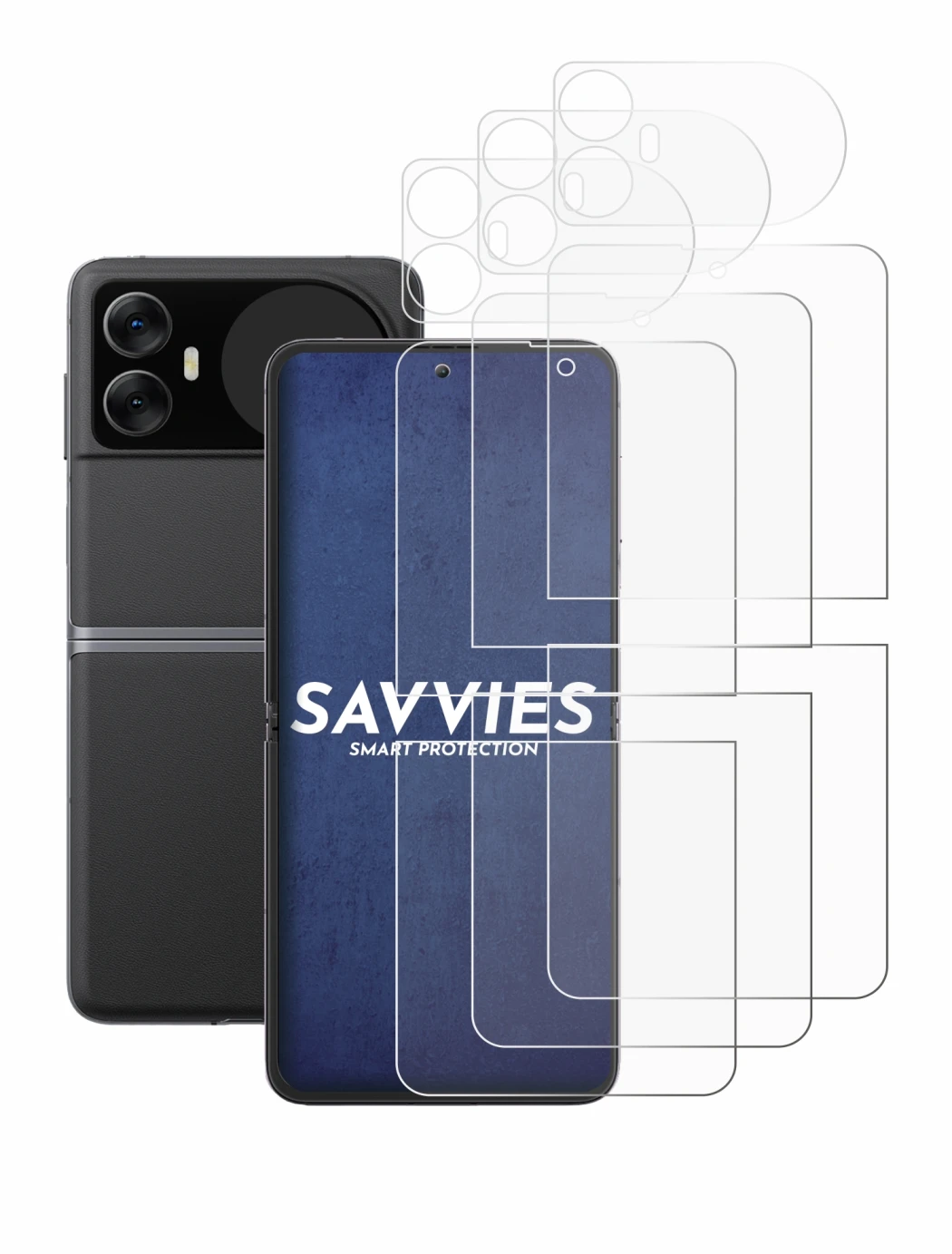 Image of the device Blackview Hero 10 (Front+Back) with a wide variety of screen protectors.