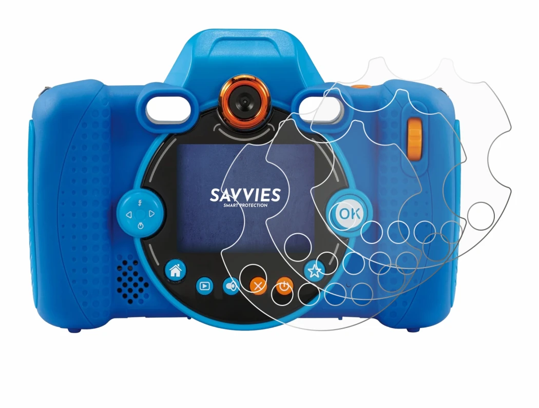 Image of the device Vtech Kidizoom Duo FX with a wide variety of screen protectors.