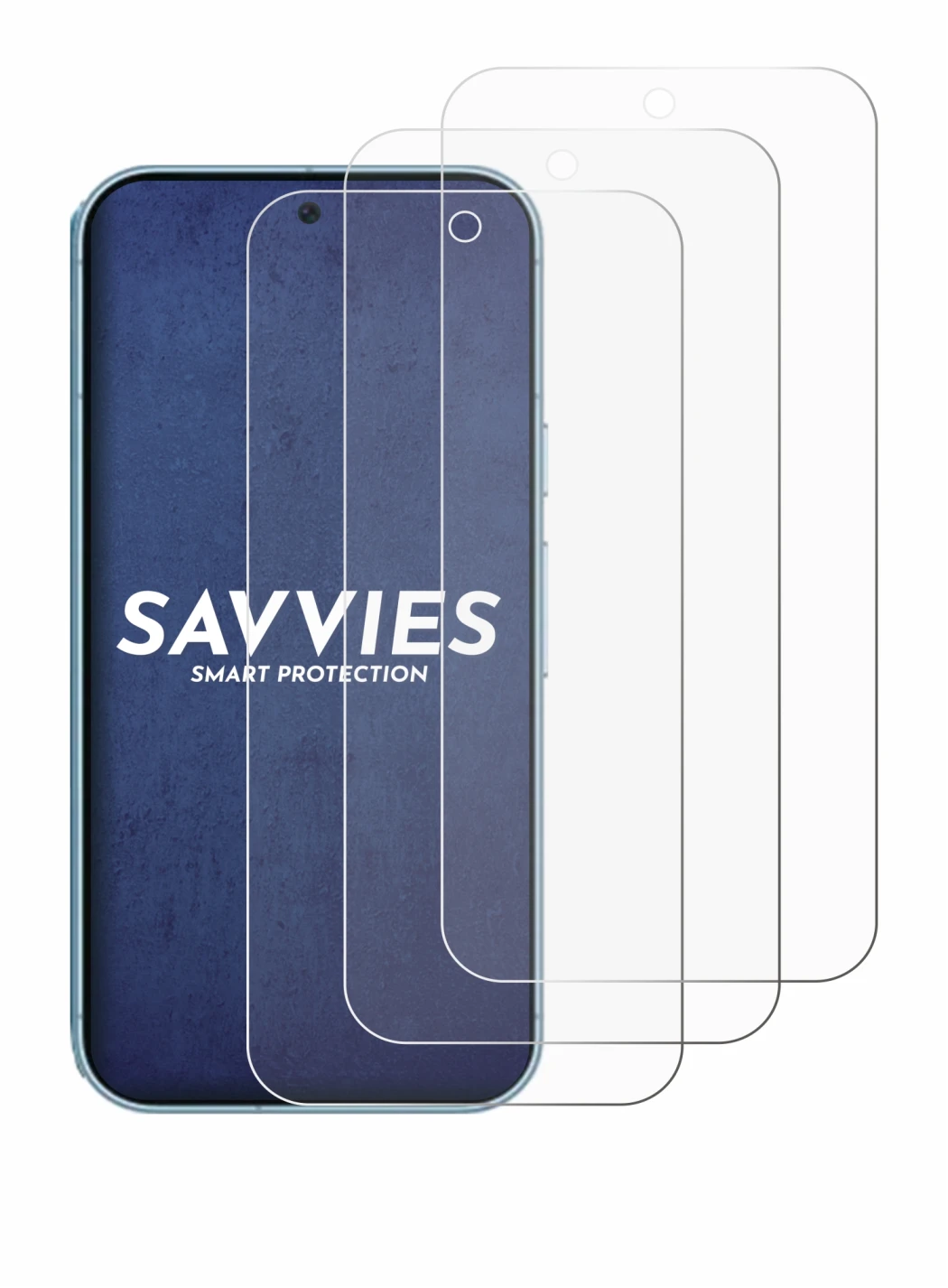 Image of the device Google Pixel 9 Pro XL with a wide variety of screen protectors.