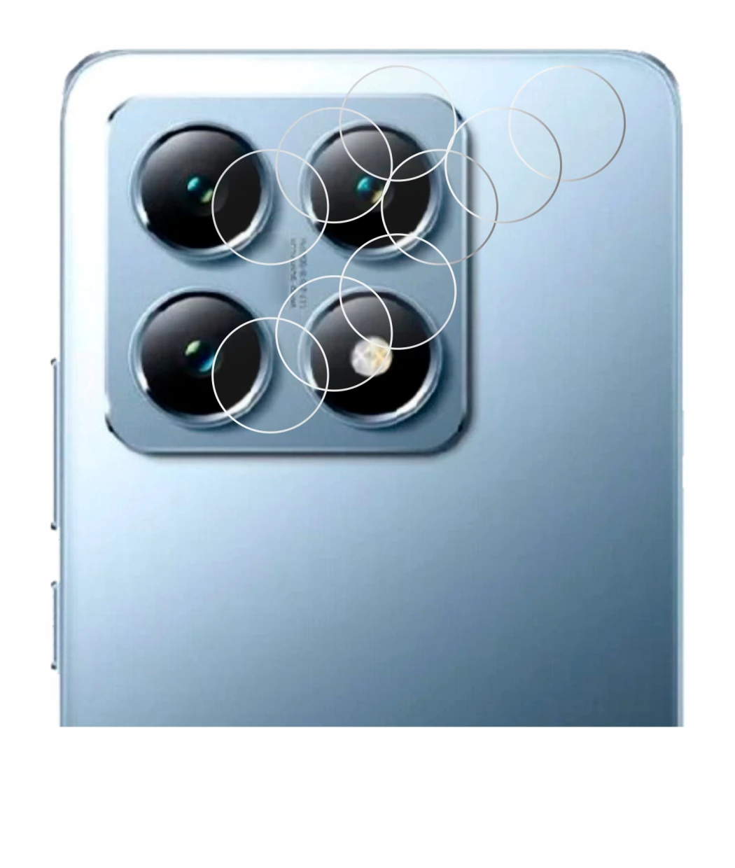 Image of the device Xiaomi 14T Pro (ONLY Camera Lens) with a wide variety of screen protectors.