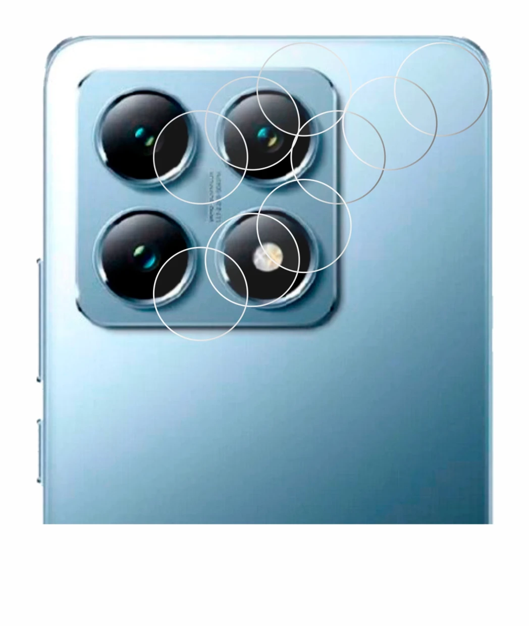 Image of the device Xiaomi 14T (ONLY Camera Lens) with a wide variety of screen protectors.