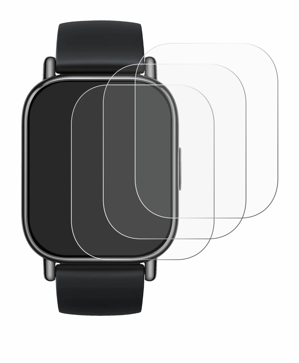 Image of the device Xiaomi Redmi Watch 5 Lite with a wide variety of screen protectors.