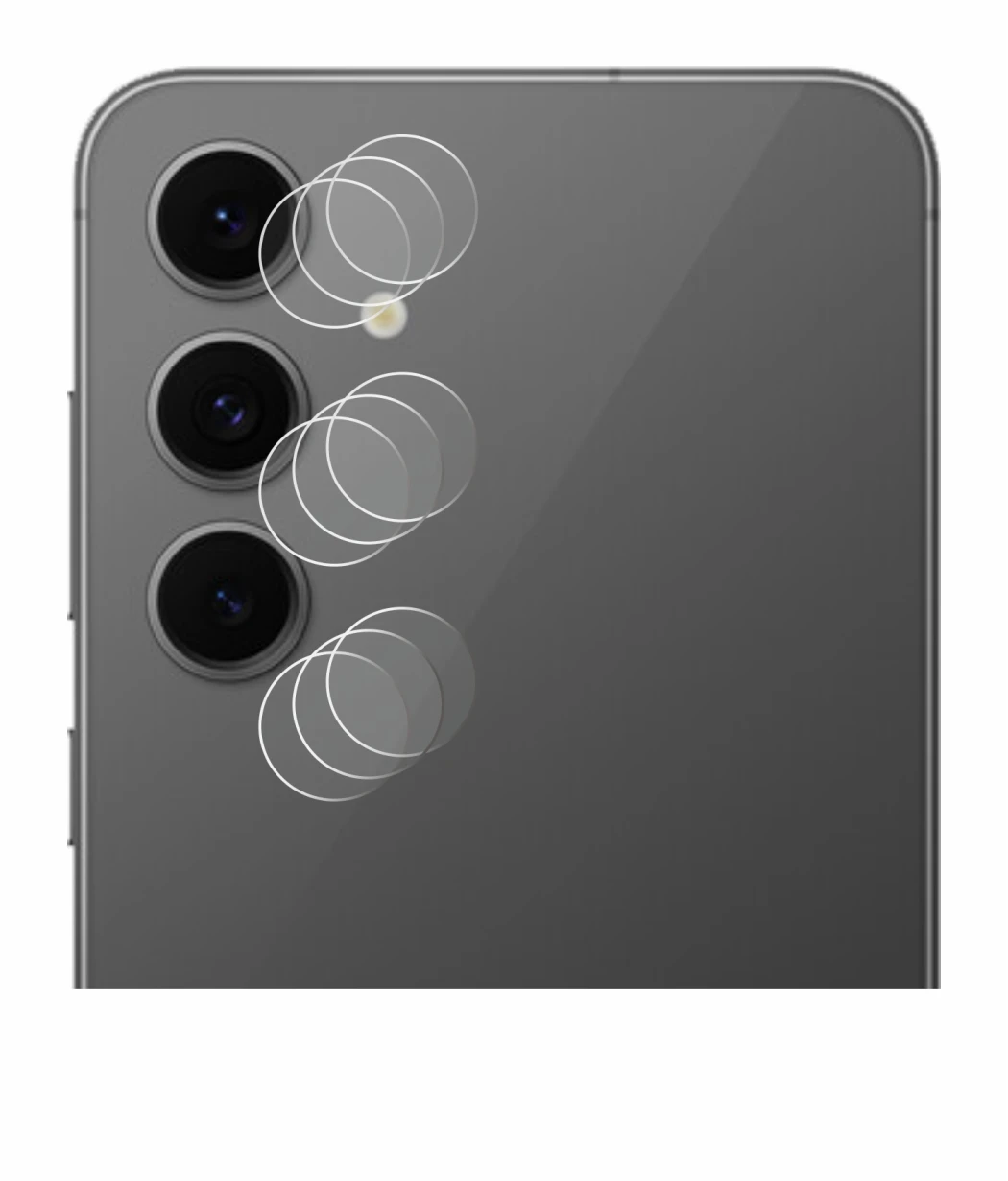 Image of the device Samsung Galaxy S24 FE (ONLY Camera Lens) with a wide variety of screen protectors.
