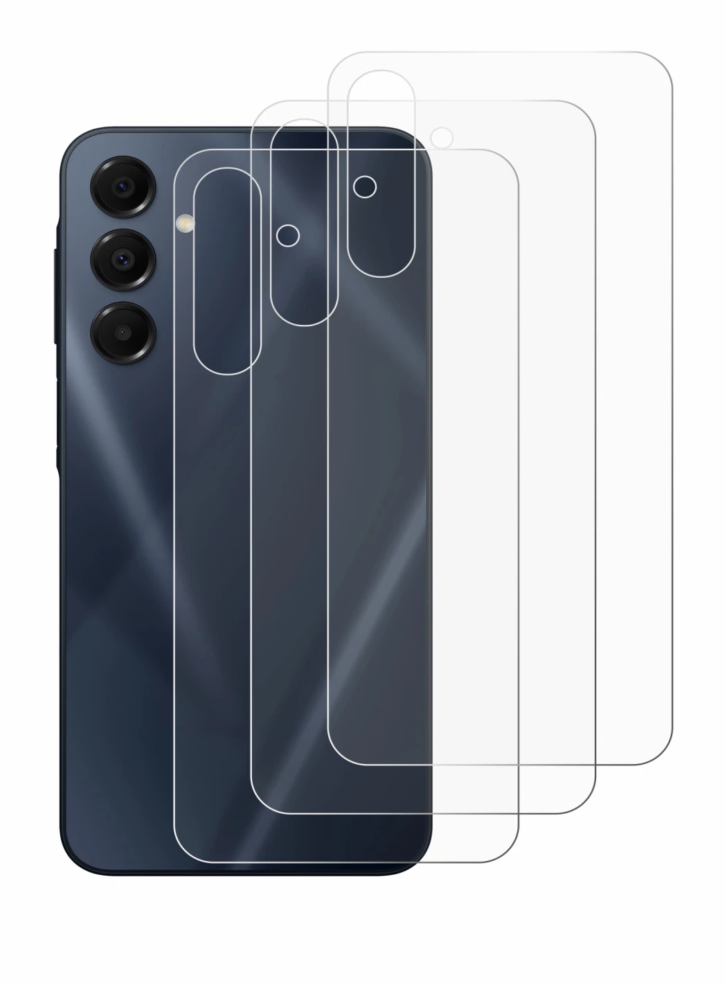 Image of the device Samsung Galaxy A16 5G (Back) with a wide variety of screen protectors.