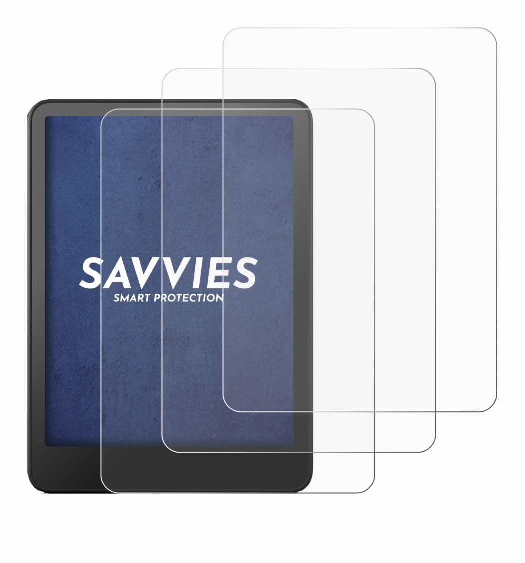 Image of the device Amazon Kindle Paperwhite 2024 (12. Gen.) with a wide variety of screen protectors.