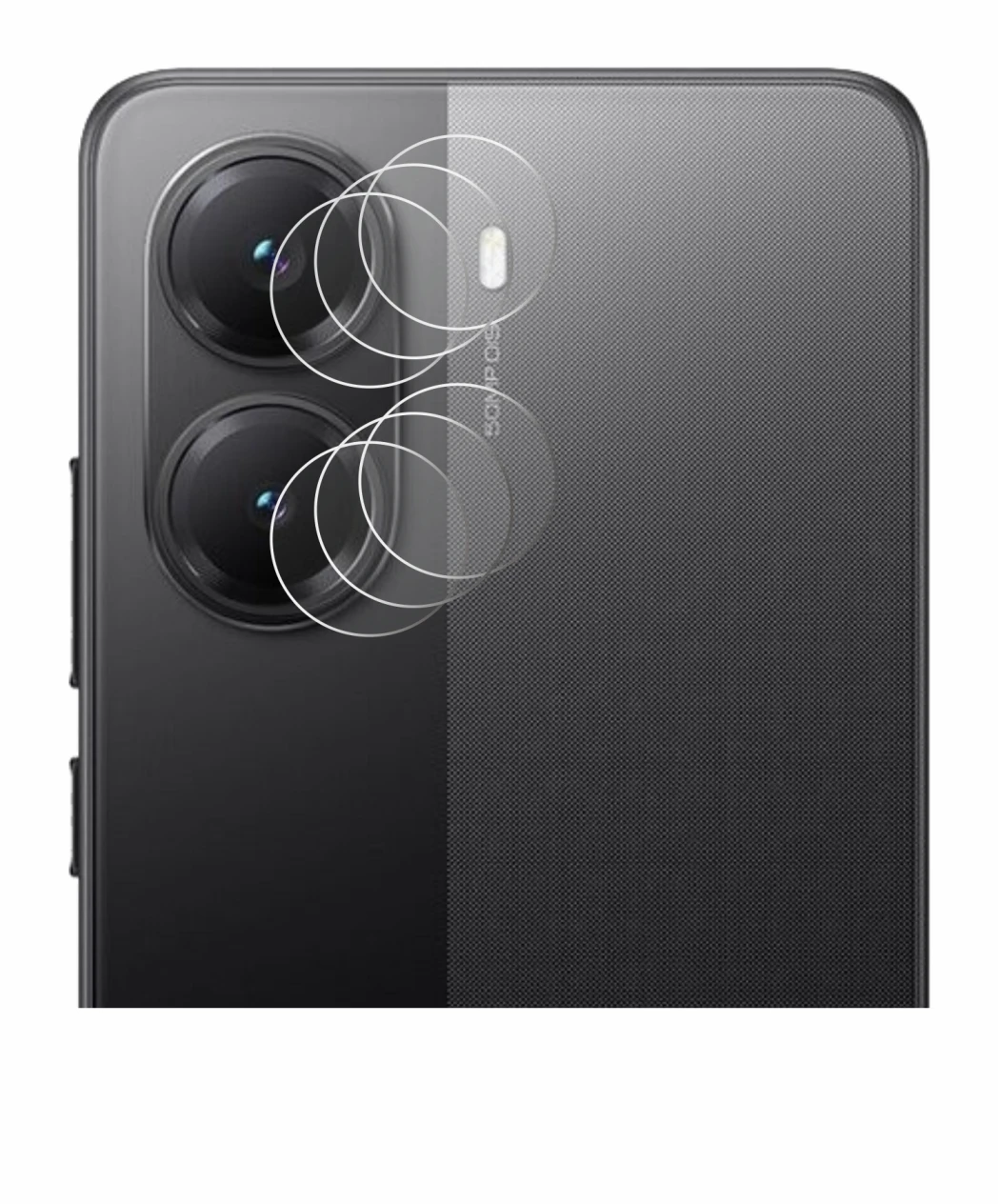 Image of the device Xiaomi Poco X7 Pro (ONLY Camera Lens) with a wide variety of screen protectors.