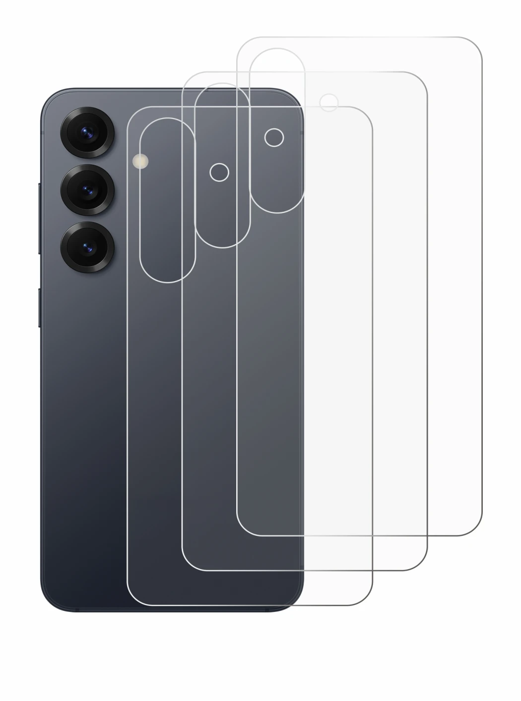 Image of the device Samsung Galaxy S25 (Back) with a wide variety of screen protectors.