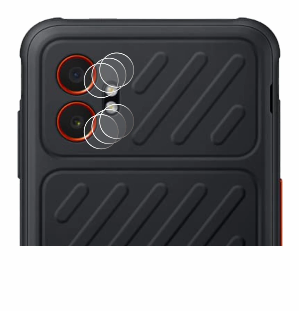 Image of the device Samsung Galaxy XCover 7 Pro (ONLY Camera Lens) with a wide variety of screen protectors.