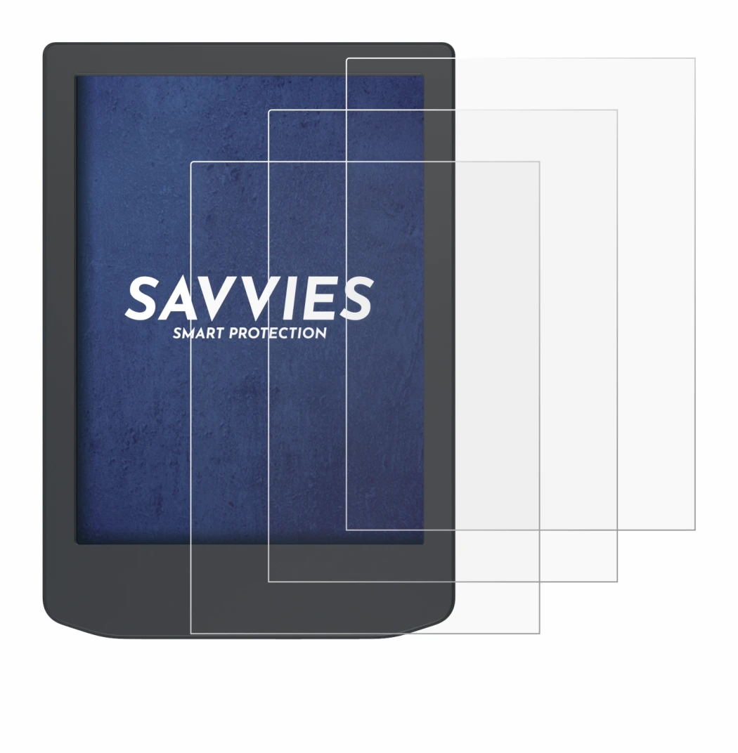 Image of the device PocketBook Verse Lite with a wide variety of screen protectors.