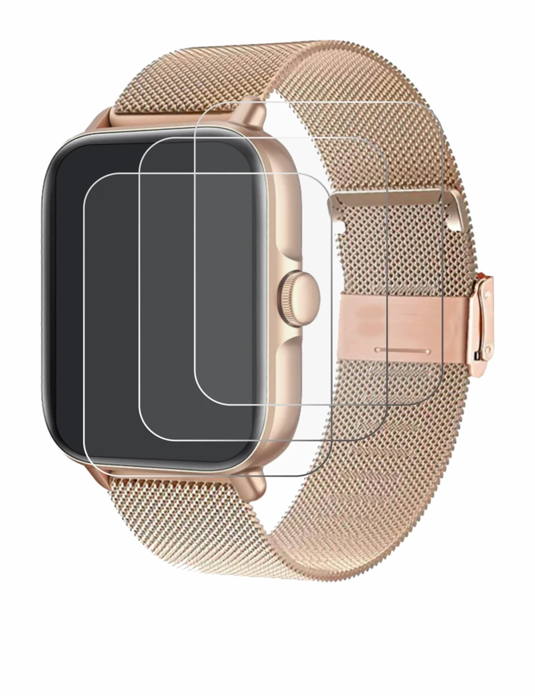 Image of the device Pireware Elegance 4 with a wide variety of screen protectors.